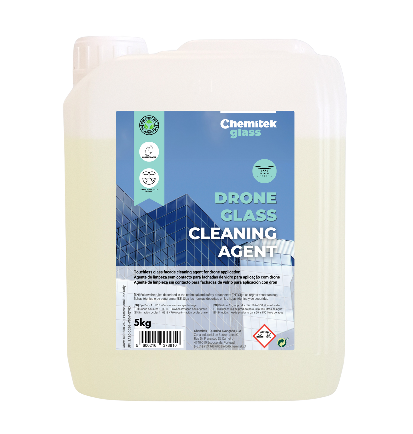 Drone Glass Cleaning Agent