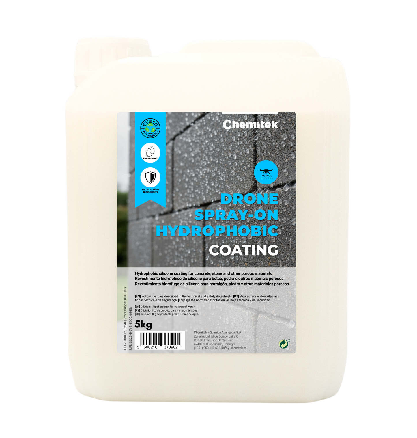 Drone Spray-On Hydrophobic Coating