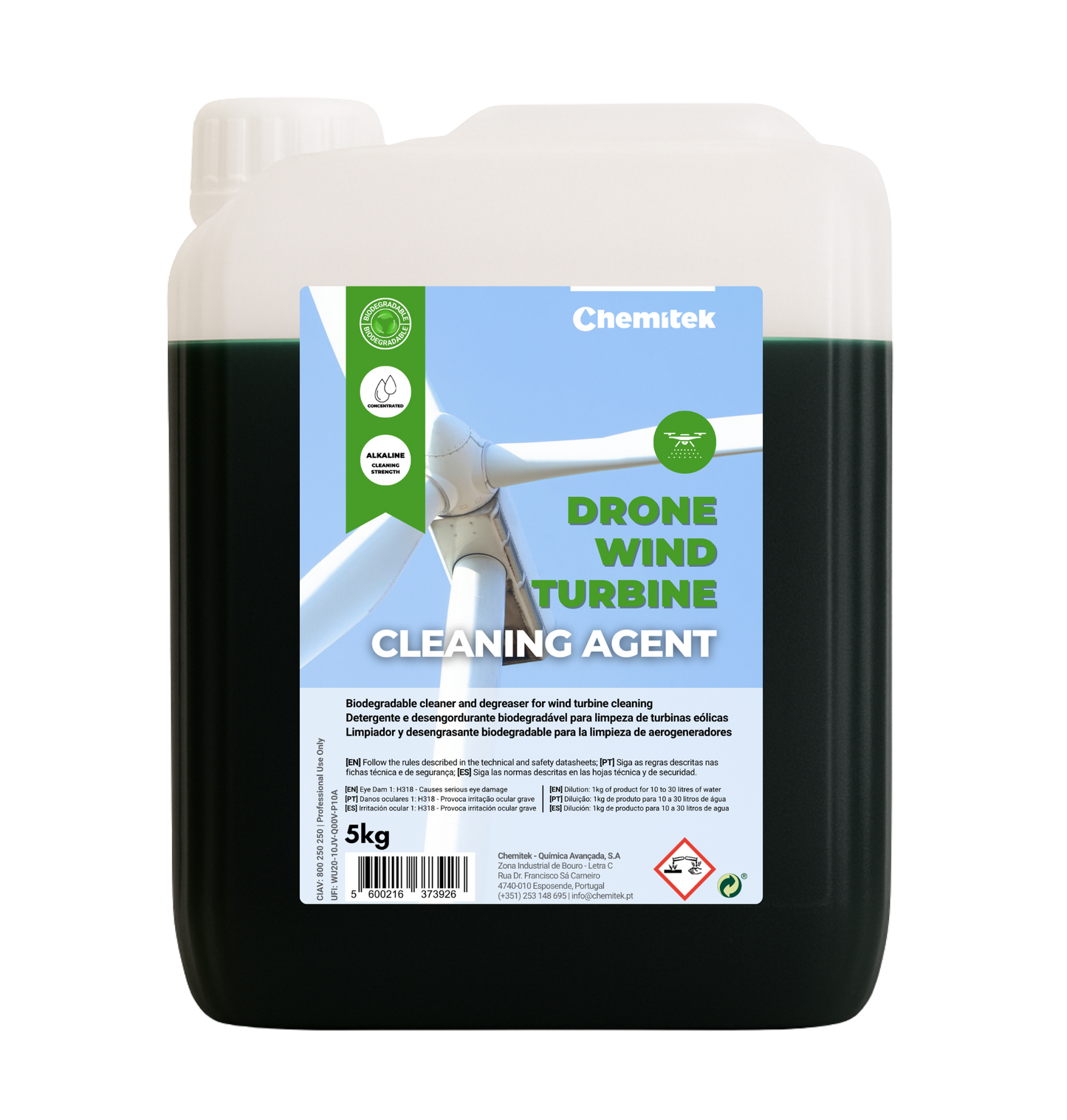 Drone Wind Turbine Cleaning Agent